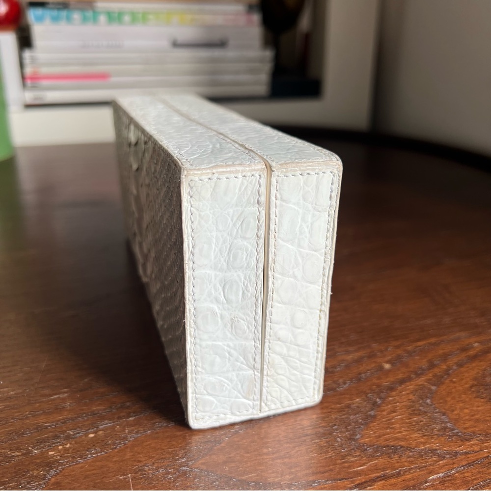 Nancy Gonzalez Crocodile & Python Box Clutch - image 3